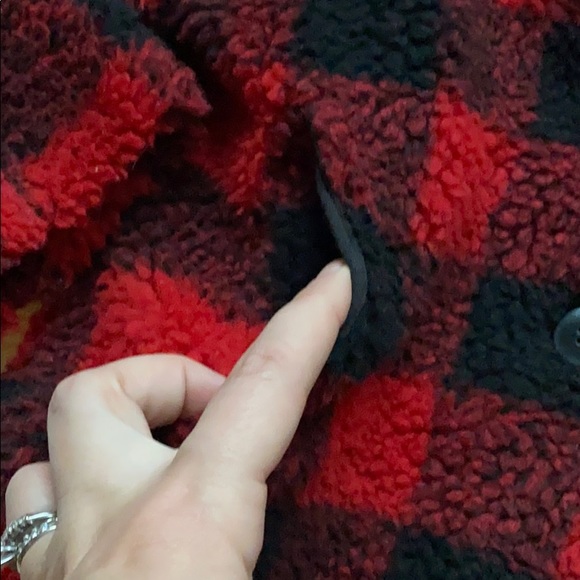 Buffalo Plaid Sherpa Jacket - Picture 4 of 5